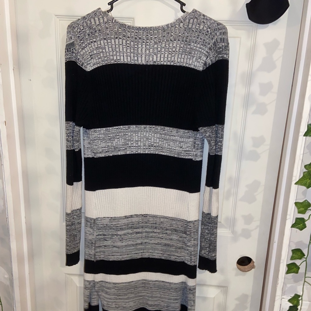 Faded Glory Black and Grey Cardigan